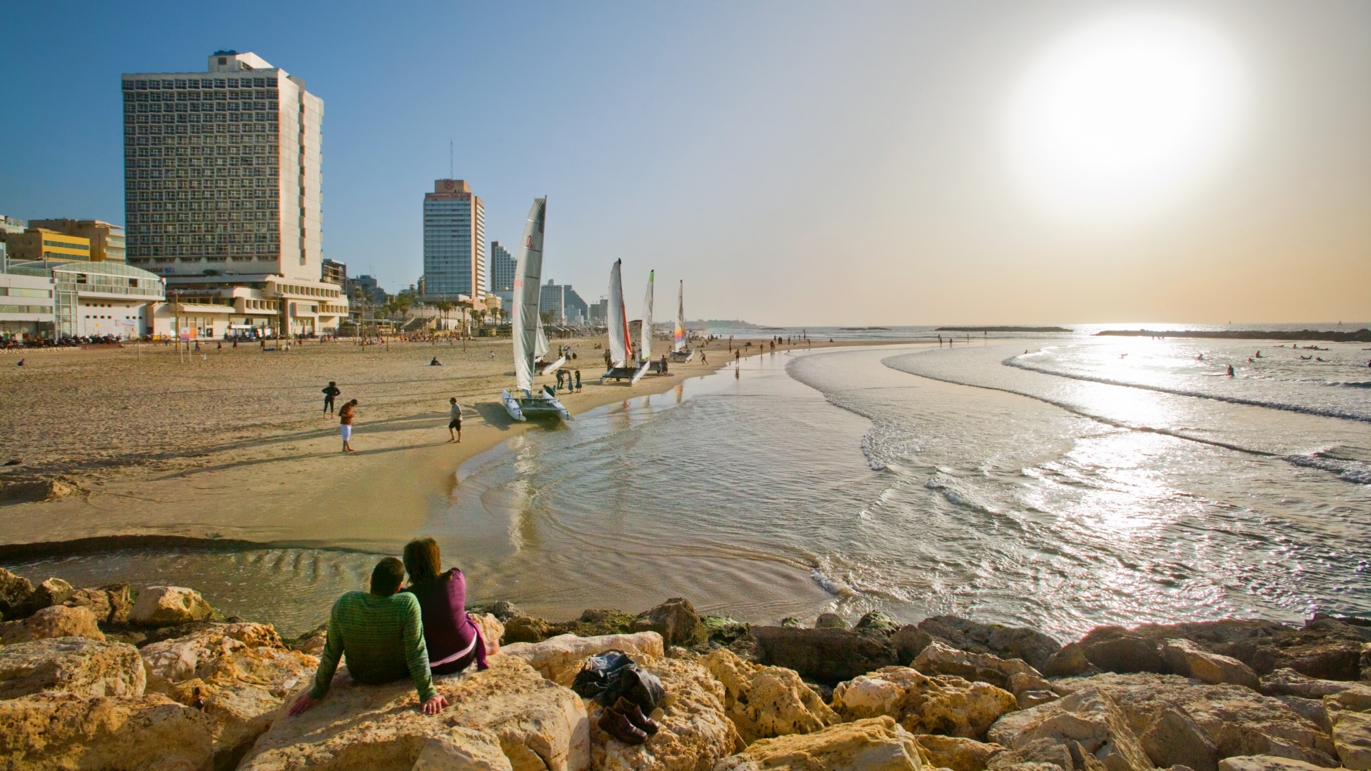 пляж в израиле