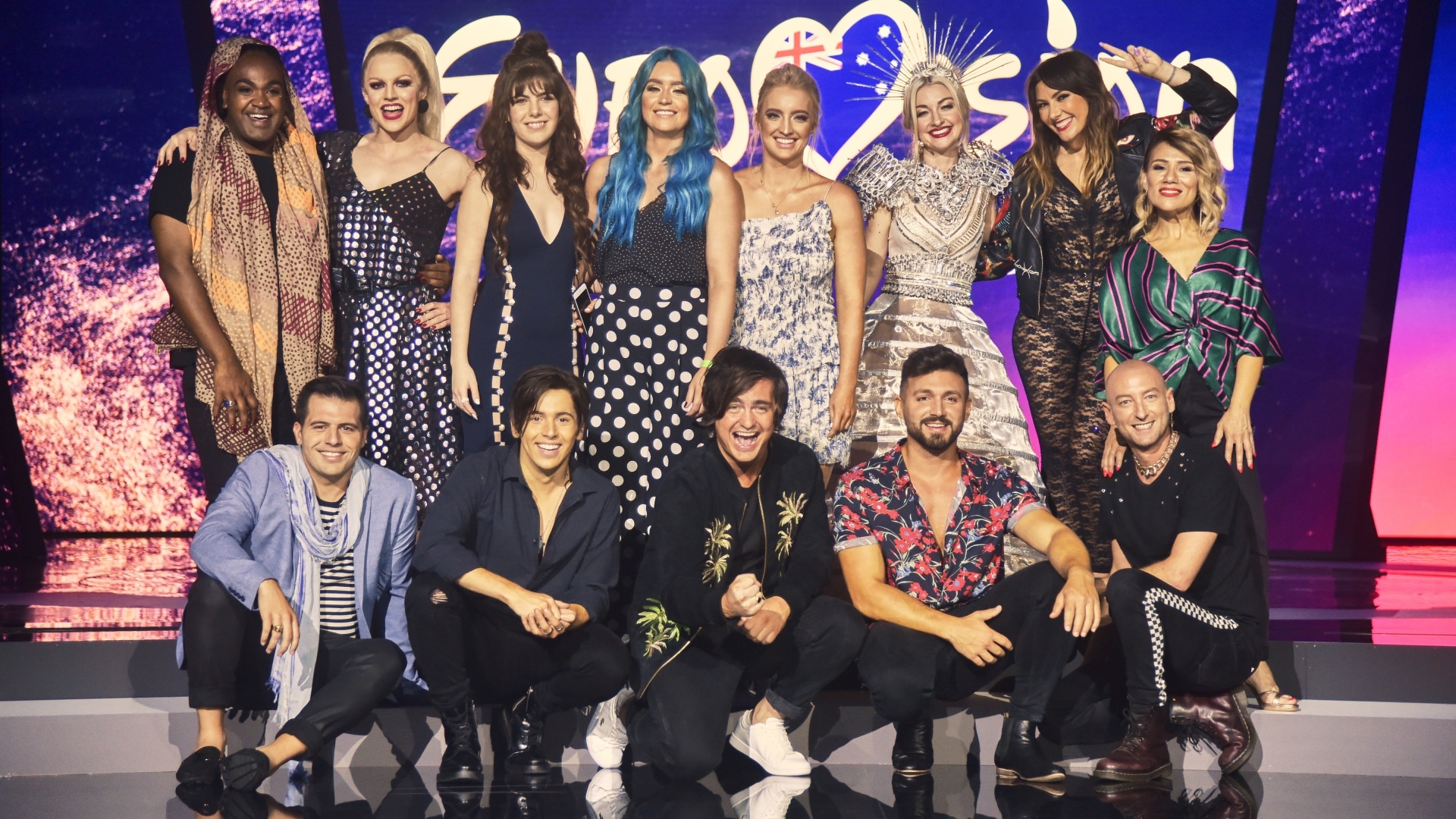 A Eurovision - Austraila Decides 2019 döntőjének 10 versenyzője a Jury Final napján, 2019. február 8-án
