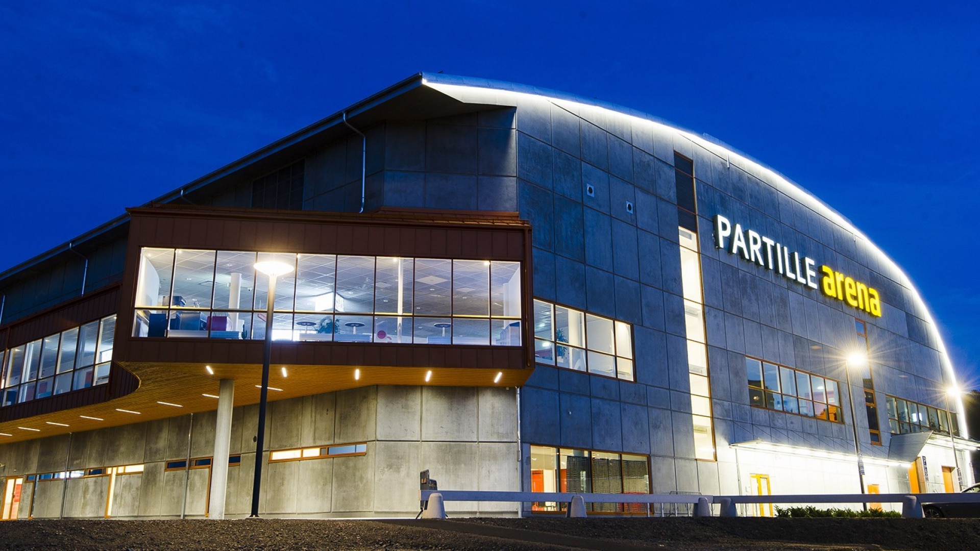 A 2019-es Eurovíziós Kórusverseny helyszíne, a göteborg-i Partille Arena Svédországban