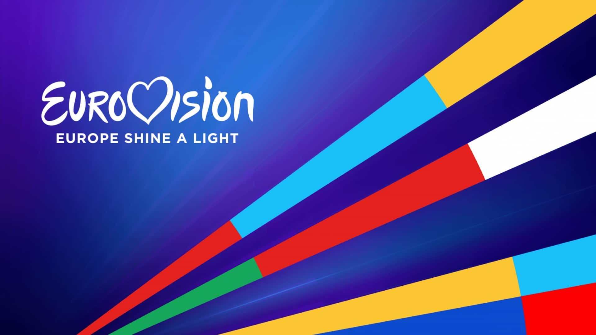 A Eurovision - Europe Shine A Light című helyettesítő showműsor arculata - az EBU, NPO, NOS és AVROTROS grafikája