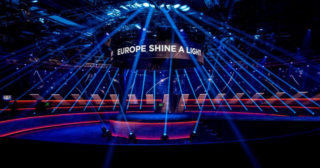A Eurovision - Europe Shine A Light stúdiója Hilversumban, Hollandiában - Kris Pouw-fotója (EBU)