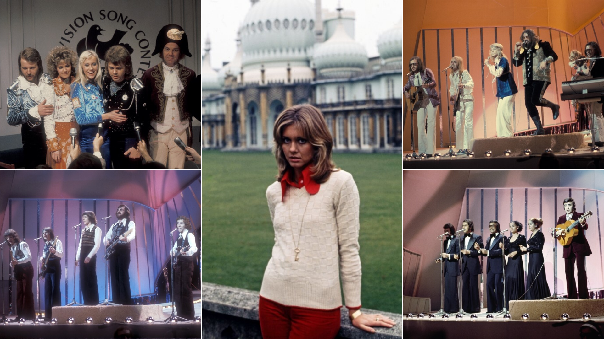 Az 1974-es Eurovíziós Dalfesztivál versenyzői (ABBA, Olivia Newton-John) - a BBC fotói