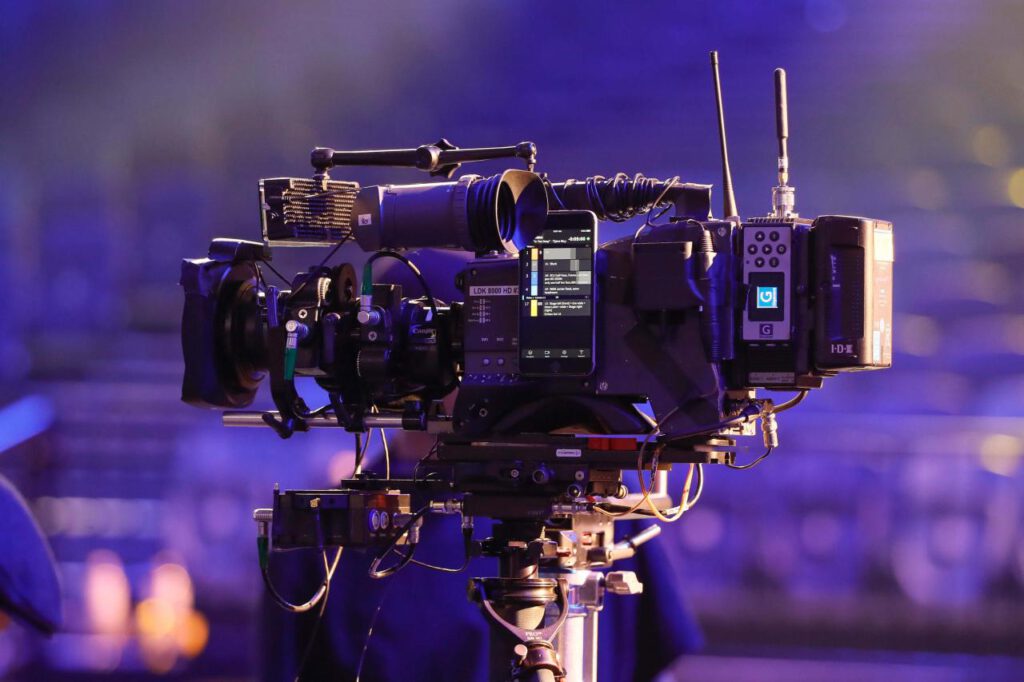 Egy az Eurovíziós Dalfesztiválon használt kamerák közül - Andreas Putting (EBU) fotója