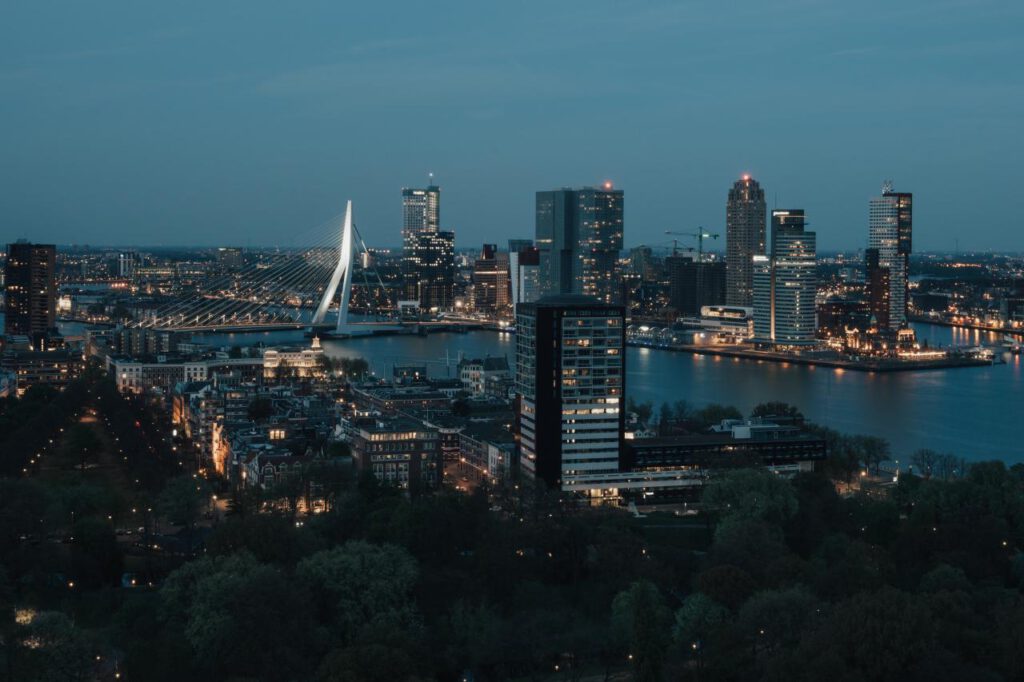 Rotterdam éjszaka - Stijn Hanegraaf fotója