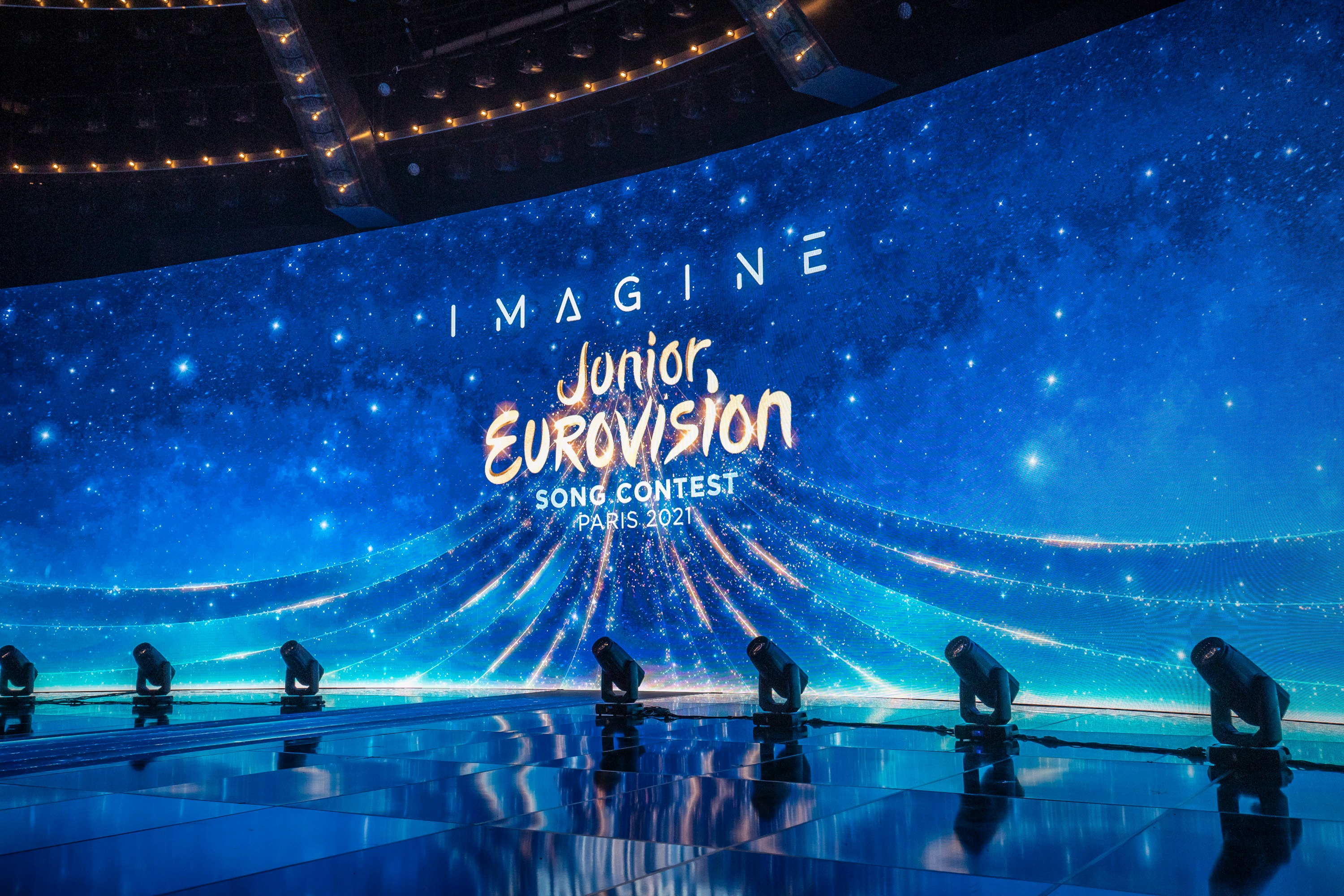 A 2021-es párizsi Junior Eurovision Song Contest színpada - Andreas Putting (EBU) fotója