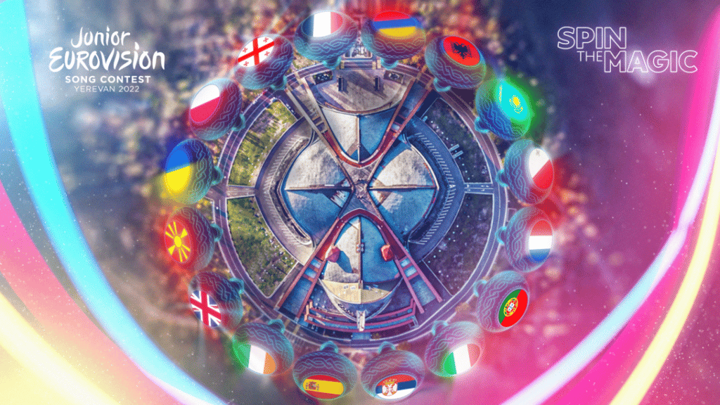 Spin the Magic! - the theme of Junior Eurovision Song Contest 2022 - graphic by JuniorEurovision.tv